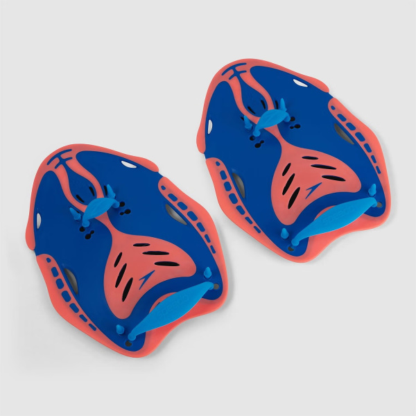 Лопатки для плавания Speedo Power Paddle  (L; оранжевый/синий)
